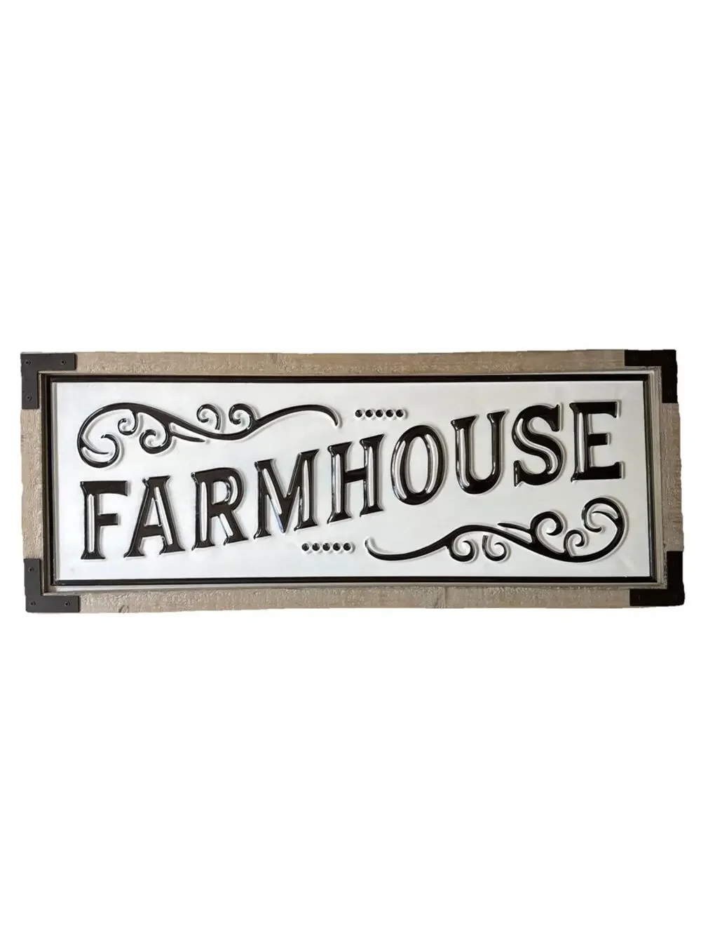 Farmhouse Distressed Wood Decorative Wall Sign Ready to Hang Vertical Rectangle